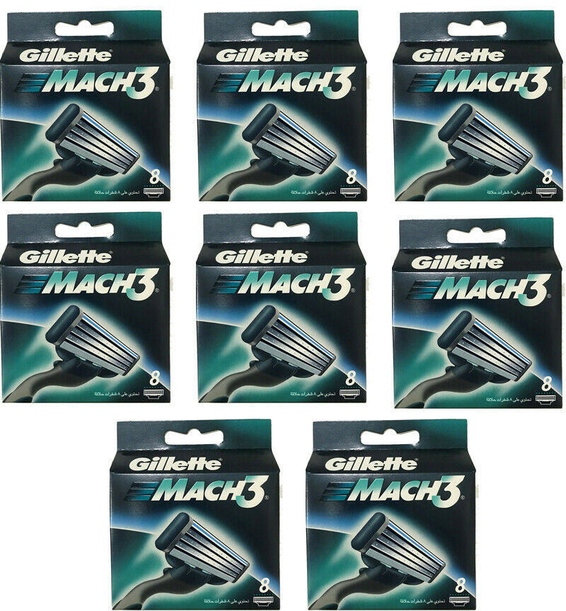 Gillette Mach3 Refill Razor Blade for Men, 64 Cartridges